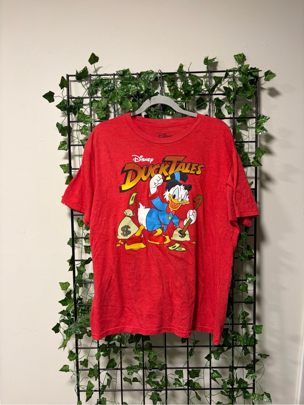 Disney DuckTales Red Graphic Tee with Scrooge McDuck